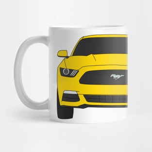 Ford Mustang Front End Triple Yellow Mug